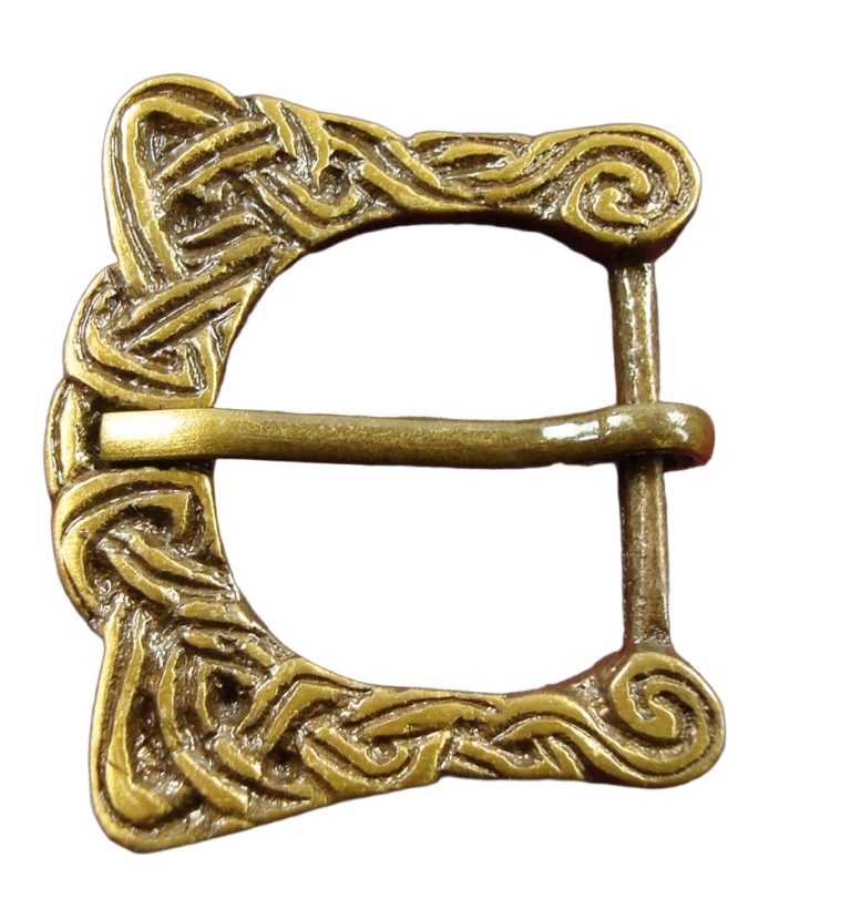 Antiqued Brass Viking Buckle