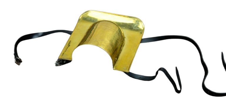 Gladiator Galerus Shoulder Guard - 18 Gauge Brass