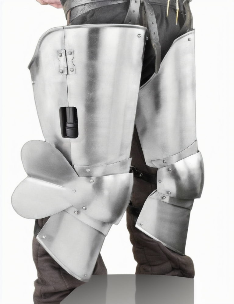 Milanese Leg Armor  16 Gauge