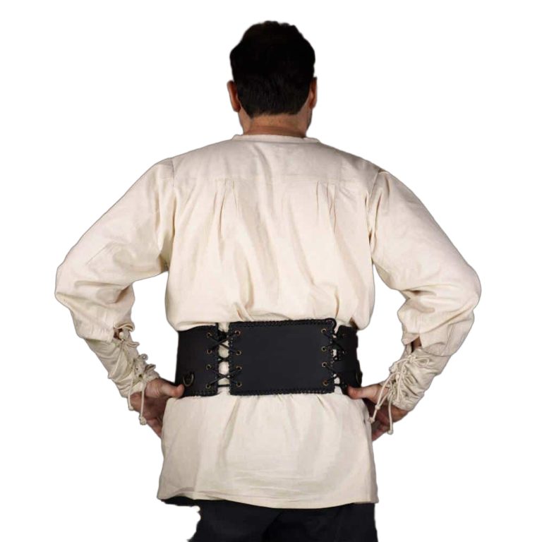 Warrior Broad Waist Belt in Black