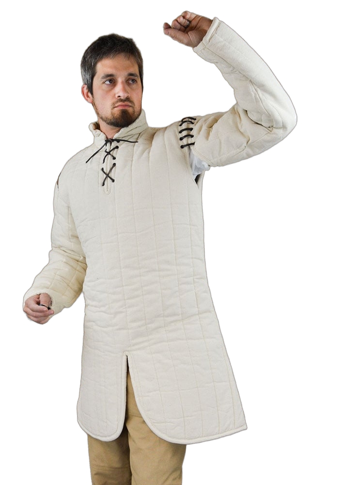 Gambeson with Removable Laced Arms - Natural