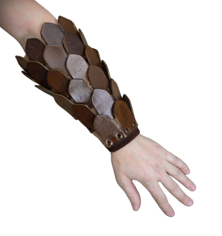 Leather Scale Bracers