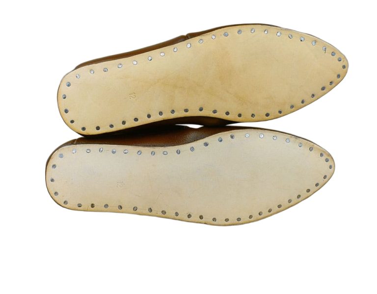 Medieval Leather Tie Shoes - Brown