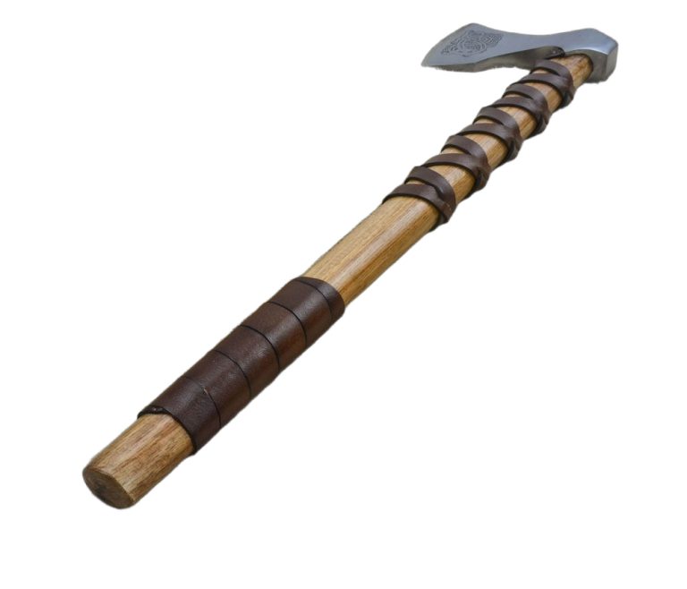 Viking Type E Axe with Etched Norse Design