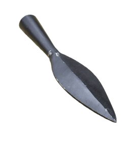 This socketed arrowhead is crafted from high carbon steel which has been blackened for a practical, rough-forged period appearance – it is unsharpened.
This is a handcrafted item and the diameter of the open socket can vary – we highly recommend that you purchase these arrowheads first and then measure each one individually before determining what size of shaft you will need to fit them.
