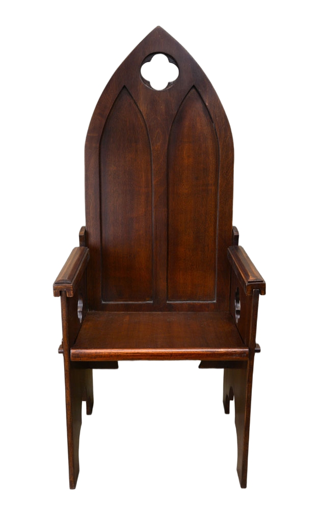 Gothic High Back Medieval Chair