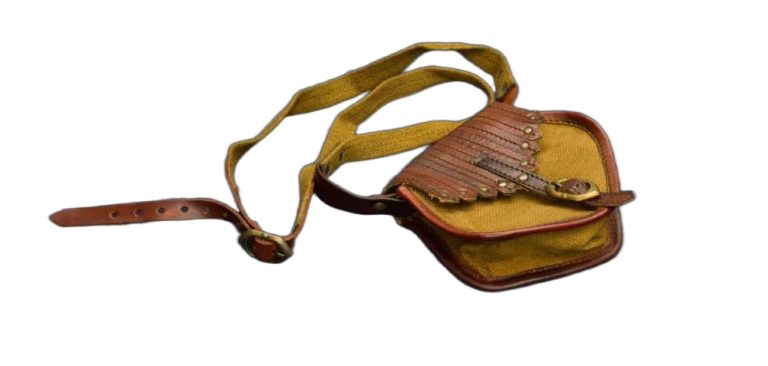 Adventurer Leather and Canvas Shoulder Pouch