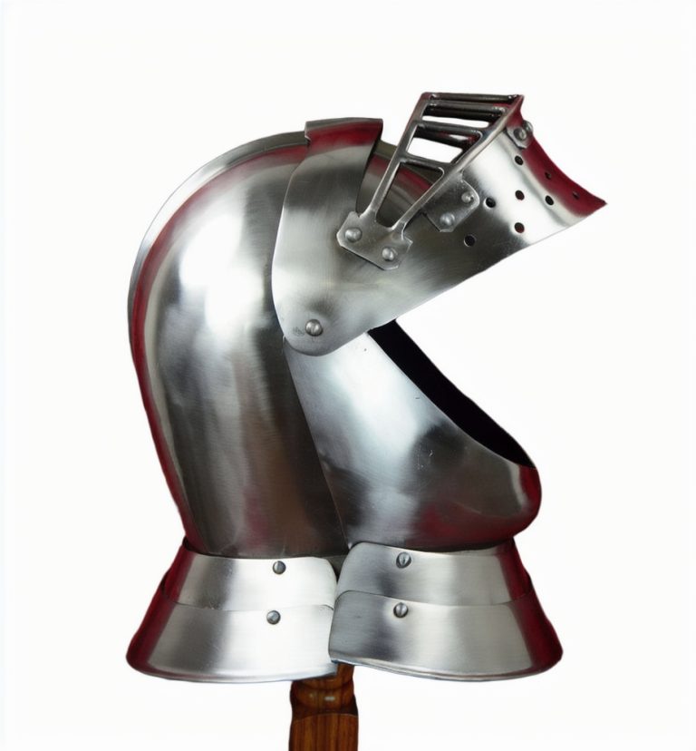 English Tourney Close Helm - 14 Gauge