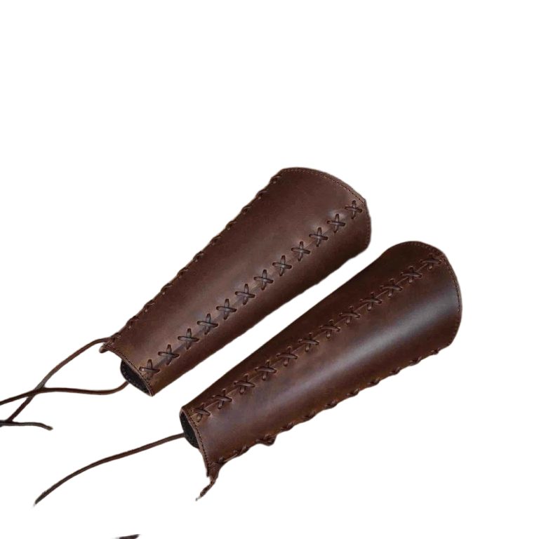 Ranger of the Woods Stitched Leather Greaves Set