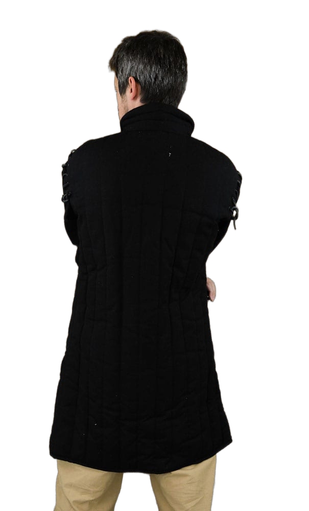 Light Gambeson with Removable Laced Arms  Black