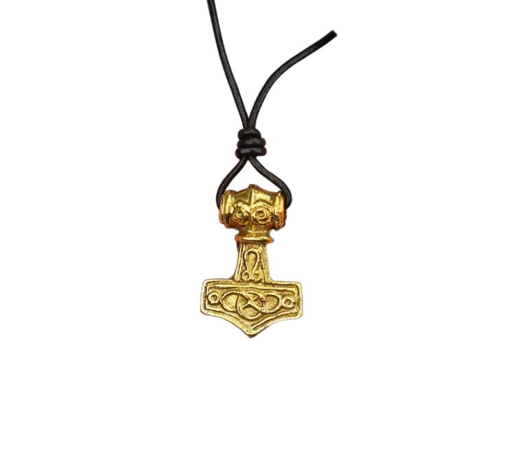 Thor's Mjolnir - Solid Brass Pendant