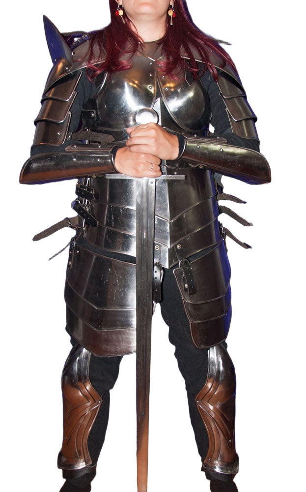 Women's Pauldrons - 20 Gauge Steel