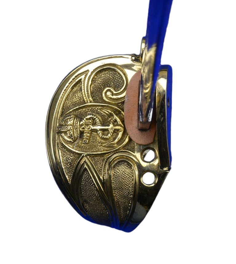 British Royal Navy Dress Saber with white faux rayskin grip