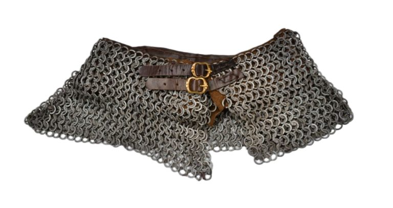 Chainmail Standard  Bishops Mantle  Wedge Riveted  Mild Steel Flat Rings alternating with Solid Flat Rings