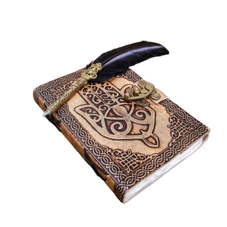 Handcrafted Genuine Leather Hamsa Journal