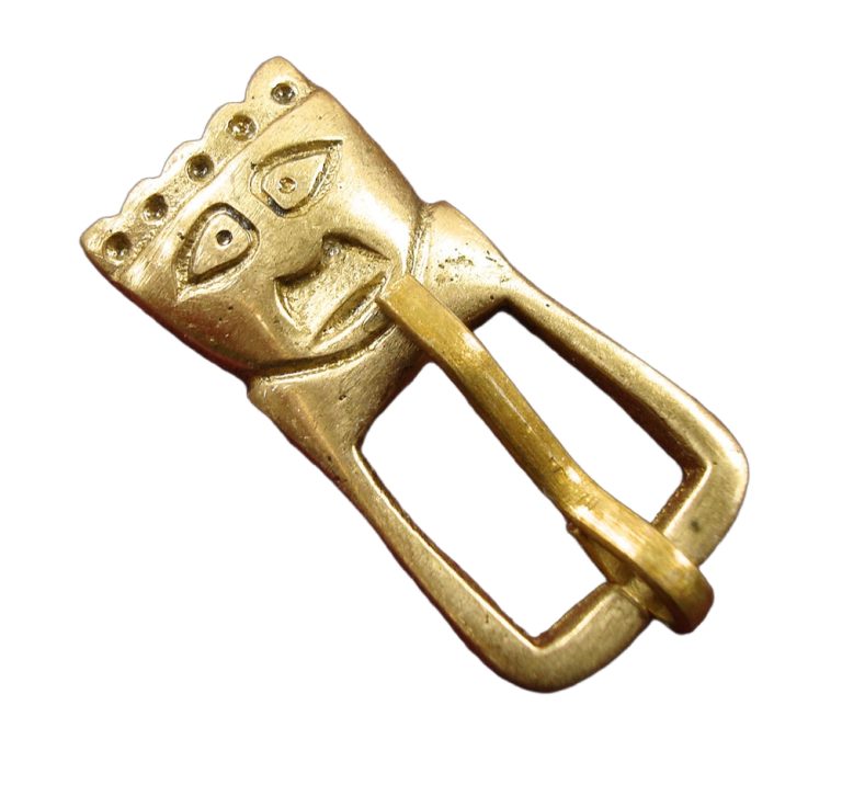 Brass Saxon King Buckle