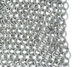 Chainmail Voiders  Alternating Mild Steel Wedge Riveted Flat Rings and Solid Flat Rings