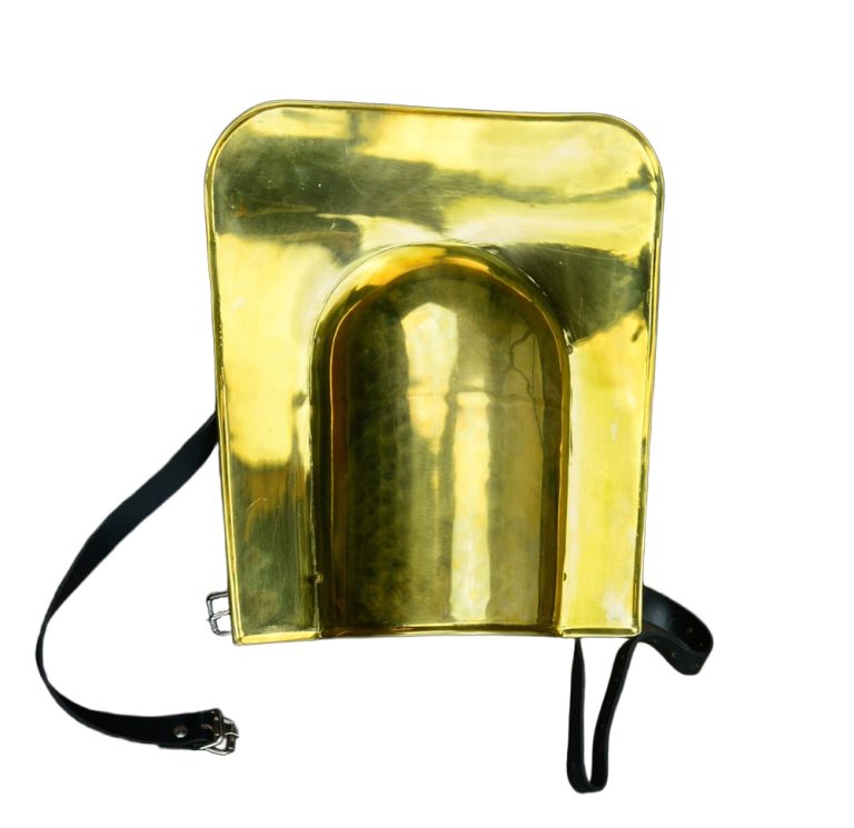 Gladiator Galerus Shoulder Guard - 18 Gauge Brass