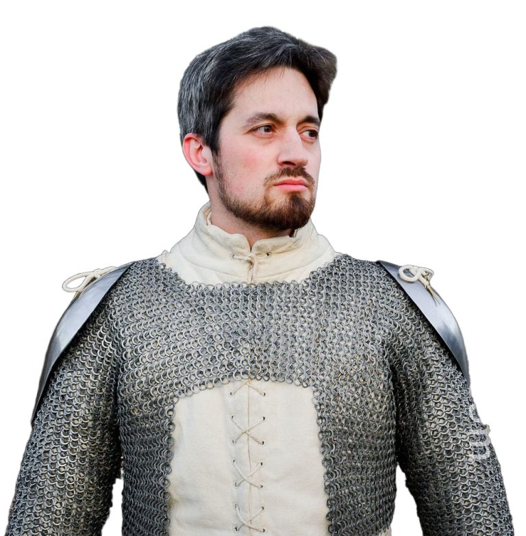 Visby Pauldrons - Mountable Upgrade for Chainmail and Padded Armor