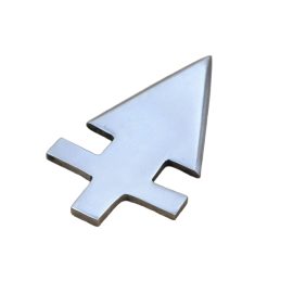 This large and heavy arrowhead is crafted from high carbon steel; the edges are unsharpened.
This is a handcrafted item and the diameter of the open socket can vary – we highly recommend that you purchase these arrowheads first and then measure each one individually before determining what size of shaft you will need to fit them.