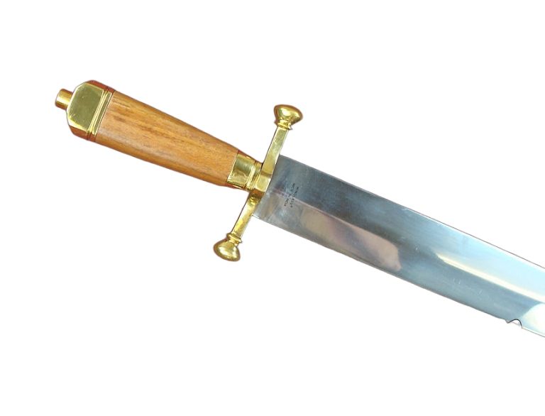 Arkansas Toothpick Blade with Leather Handle