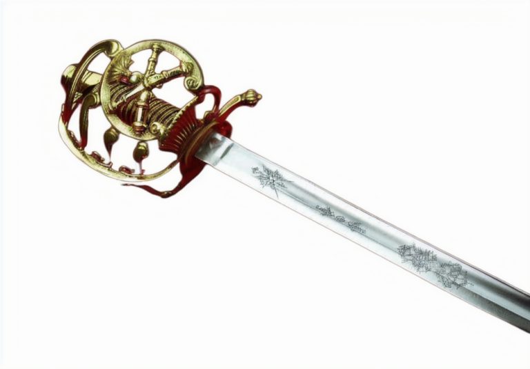 French Napoleonic Artillery Officer's Sword - leather scabbard