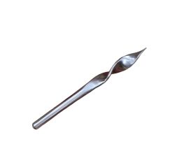 This Drill Point arrowhead is crafted from high carbon steel and is unsharpened.