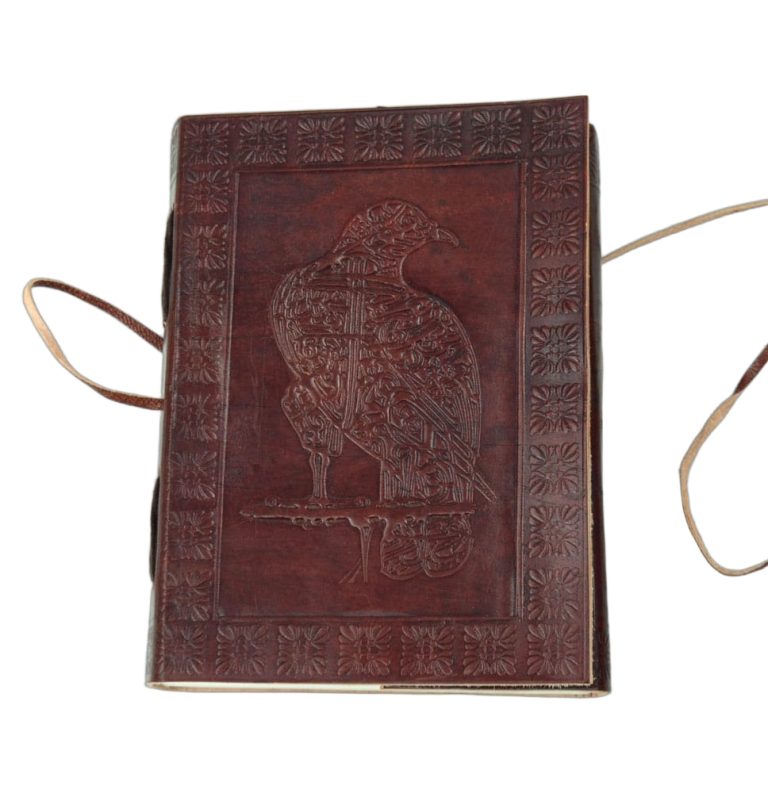 Leather-Bound Norse Raven Journal