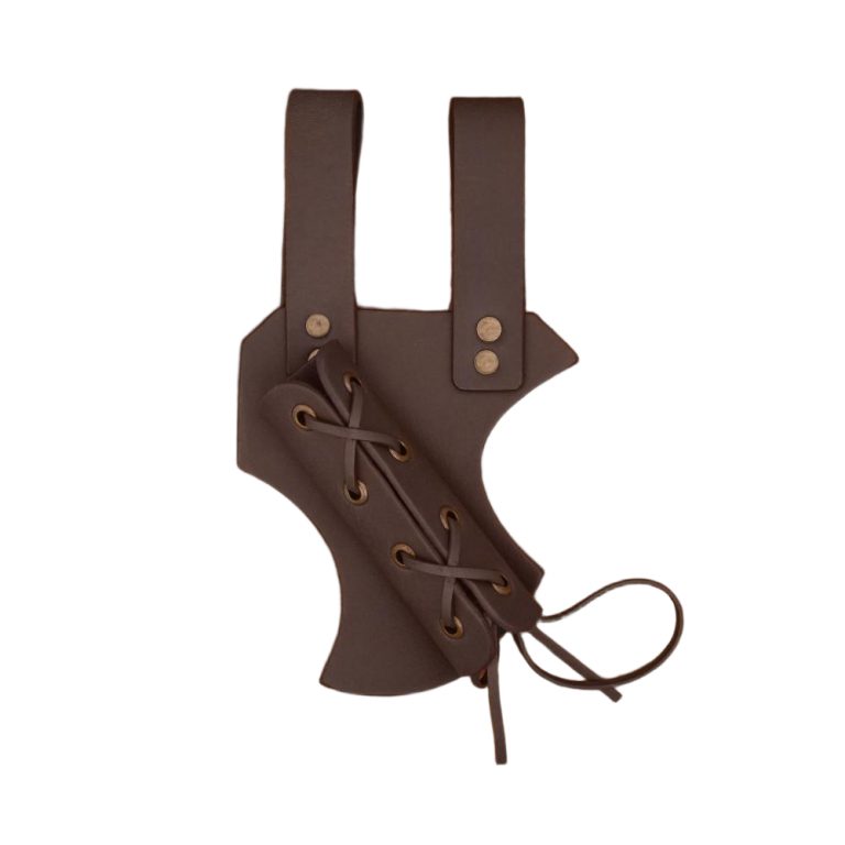 Leather Sword Frog - Brown