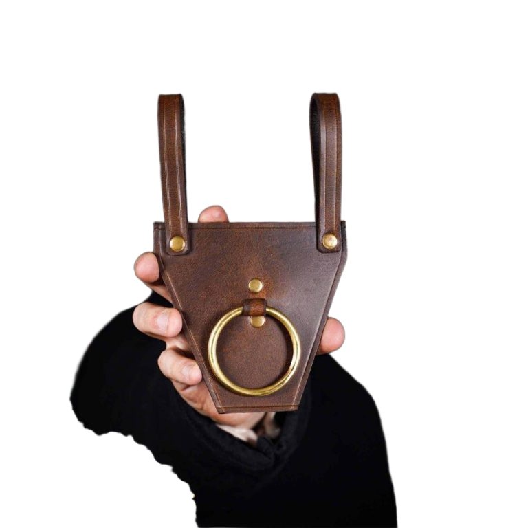 Axe or Mace Frog with Brass Ring