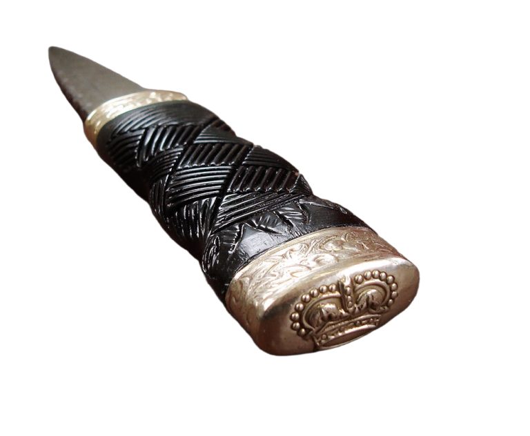 Damascus Steel Sgian Dubh Knife