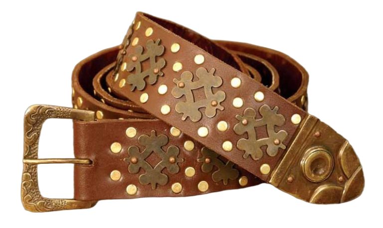 Medieval Leather Long Belt