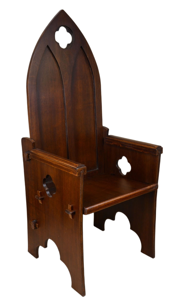 Gothic High Back Medieval Chair