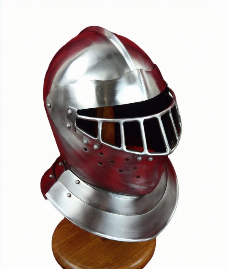 English Tourney Close Helm - 14 Gauge