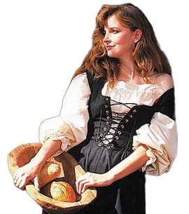 For the country lass, this under dress goes with many dresses. It is shown here with our Country Maid Skirt with Bodice over it (available separately). This 100% cotton dress has elastic wrist gathers and a drawstring neck which can be worn on or off the shoulder, whichever the occasion demands.
