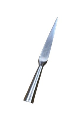 This socketed Bodkin arrowhead is crafted from high carbon steel and is unsharpened.
This is a handcrafted item and the diameter of the open socket can vary – we highly recommend that you purchase these arrowheads first and then measure each one individually before determining what size of shaft you will need to fit them.