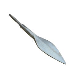This Leaf Dart Arrowhead is hand forged from high carbon steel and has been left with a rough polished blackened finish. The arrowhead is unsharpened.
This is a handcrafted item and the diameter of the socketing end can vary – we highly recommend that you purchase these arrowheads first and then measure each one individually before determining what size of shaft you will need to fit them.