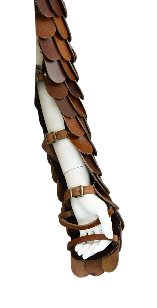 Gladiator Scaled Arm Guard (Leather)