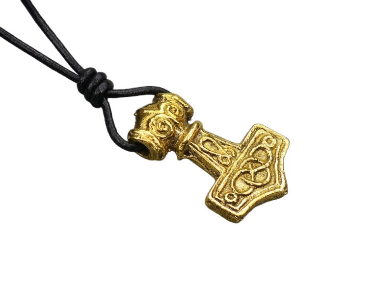 Thor's Mjolnir - Solid Brass Pendant