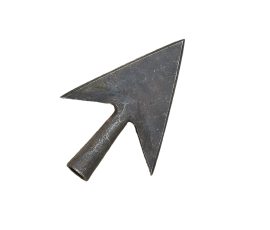 This Wide Broadhead arrowhead is handcrafted from high carbon steel and has been left rough polished for a forged and utilitarian appearance. The arrowhead is unsharpened.
This is a handcrafted item and the diameter of the open socket can vary – we highly recommend that you purchase these arrowheads first and then measure each one individually before determining what size of shaft you will need to fit them.