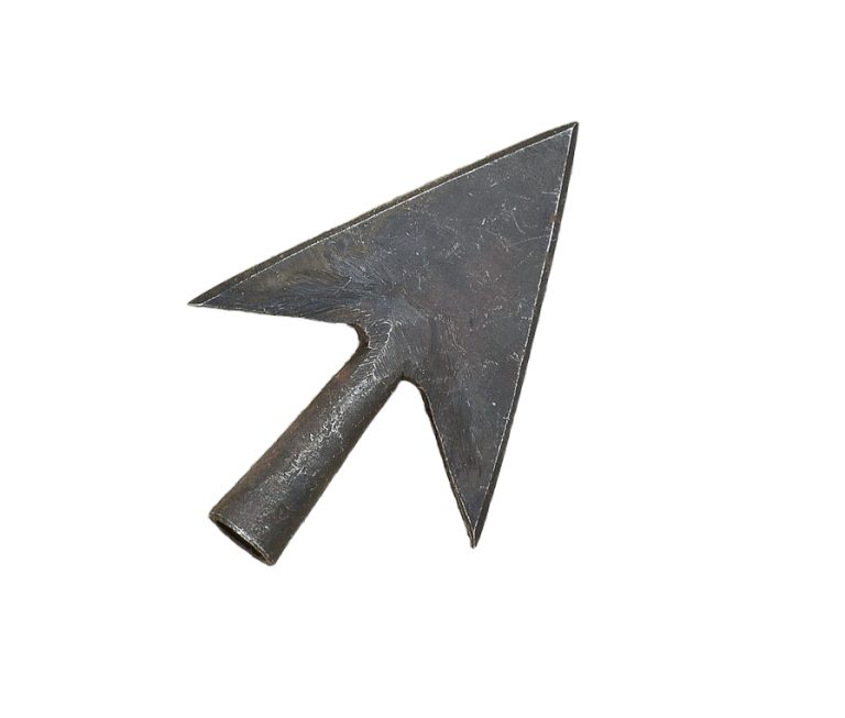 Blackened Wide Broadhead Arrowhead