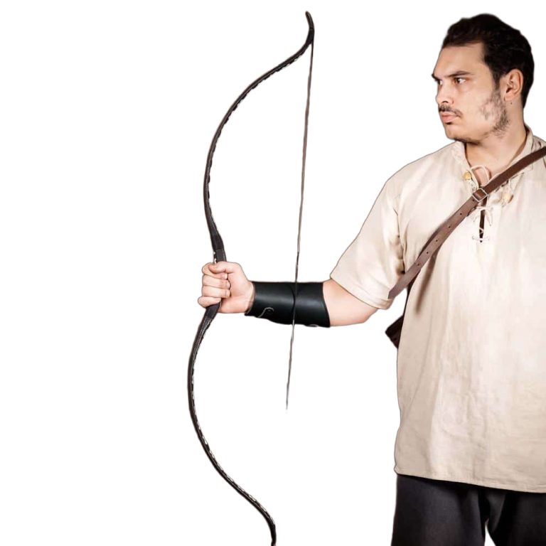 Medieval Leather Bracer for Right-Hand Archers