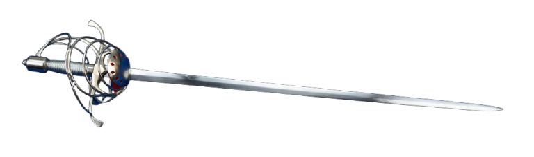 17th Century Swept Hilt Shell Guard Rapier