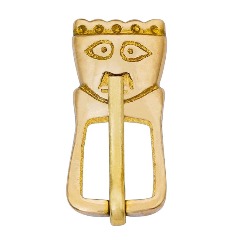Brass Saxon King Buckle