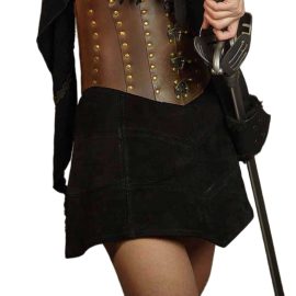 Suede Leather Skirt