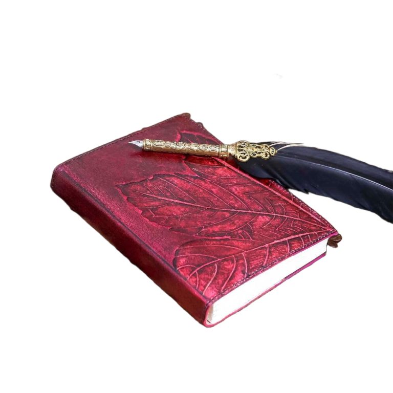 Handcrafted Maroon Leather Journal