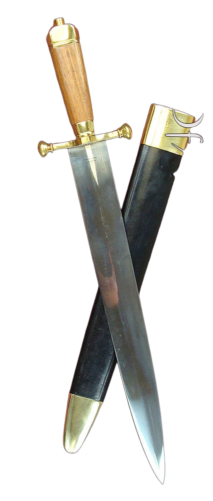 Arkansas Toothpick Blade with Leather Handle