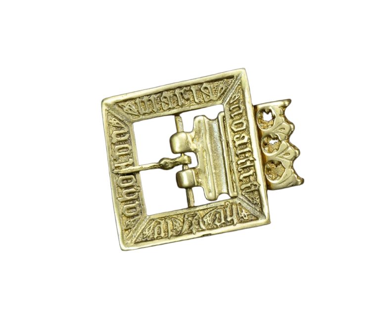 Brass Medieval Square Buckle