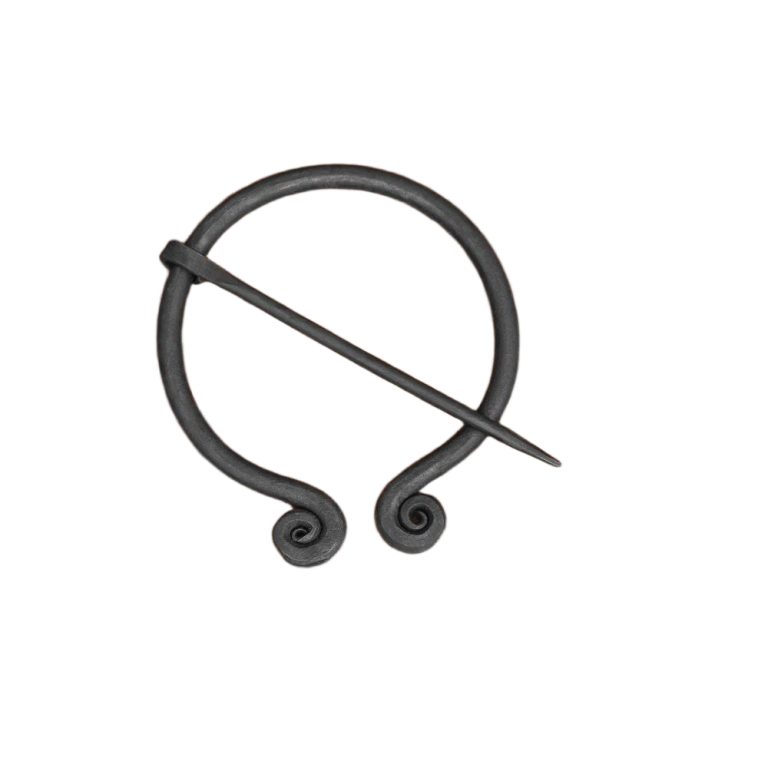 Iron Fibula Brooch with Spiraled Ends