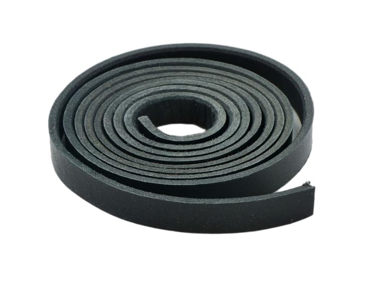 Black Leather Strap Blanks - 1/2